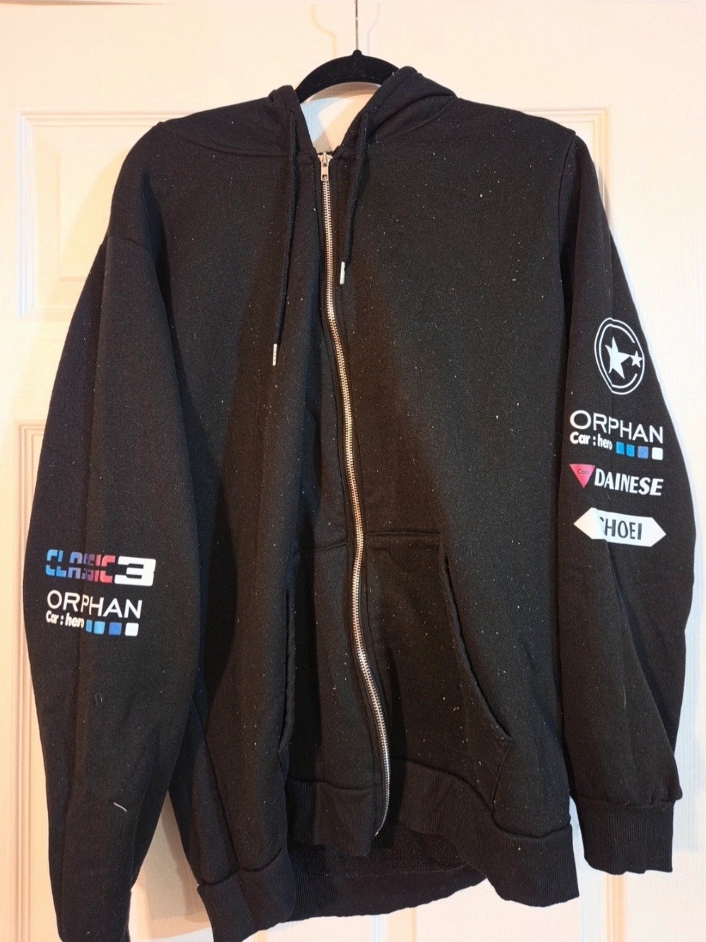Orphan Branded Black Zip Hoodie Jacket